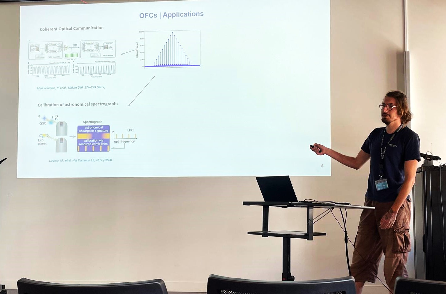 24-09-2025 Lucas Sarrazin presented his doctoral work at the general INPHYNI seminar !